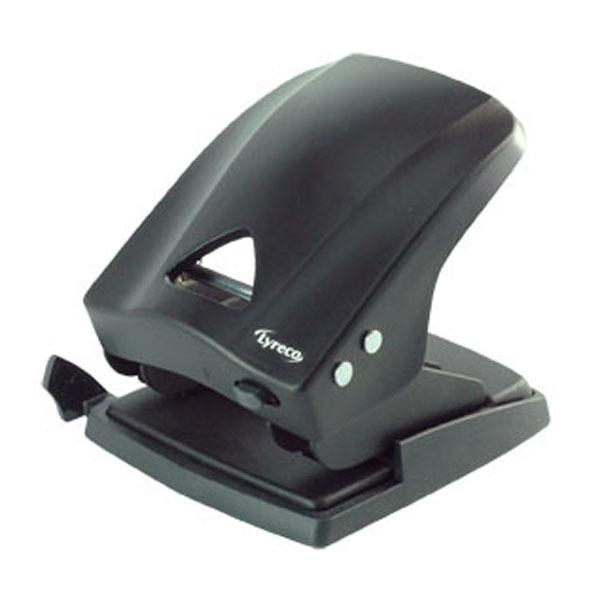 Lyreco 2 Hole Paper Punch Black - 40 Sheet Capacity