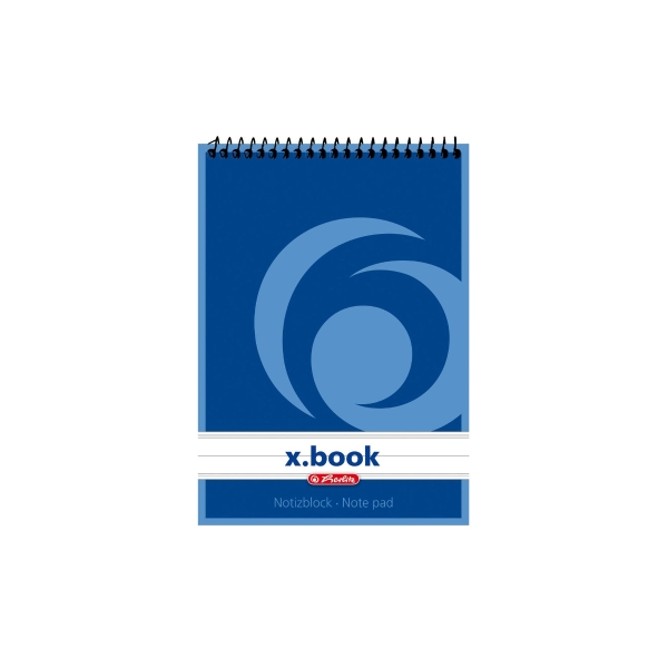 HERLITZ TOP SPIRAL PAD A6 50SHT RULED