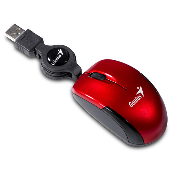 GENIUS MICRO TRAVELER USB MINI MOUSE RED