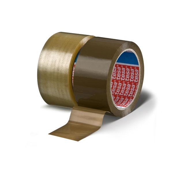 Baliaca páska tesa® standard, hnedá, 75 mm x 66 m, hrúbka 43 µm