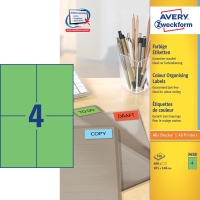 BX400 AVERY 3458 LAB 105X148 GREEN