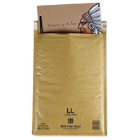 Mail Lite barna légpárnás tasakok, 180 x 260 mm, 100 darab/csomag