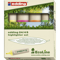 Edding 24 Ecoline szövegkiemelő, vegyes színek, 4 db/csomag