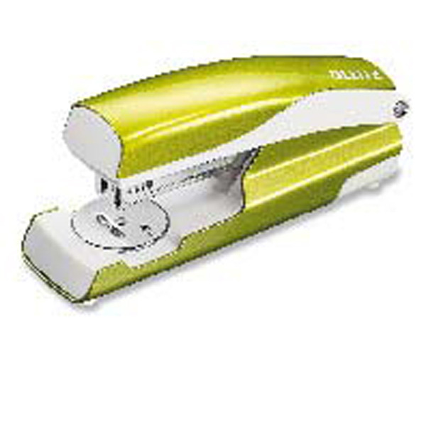 LEITZ WOW HALF-STRIP STAPLER GREEN