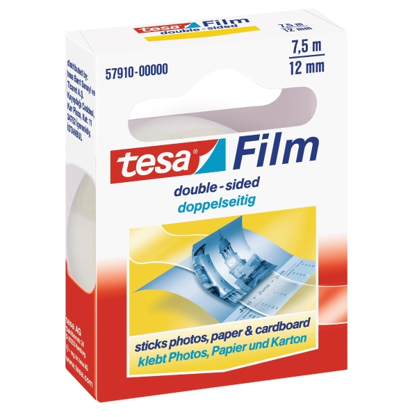 TESA 57910 ECO DBLE-SIDED TAPE 7.5MX12MM