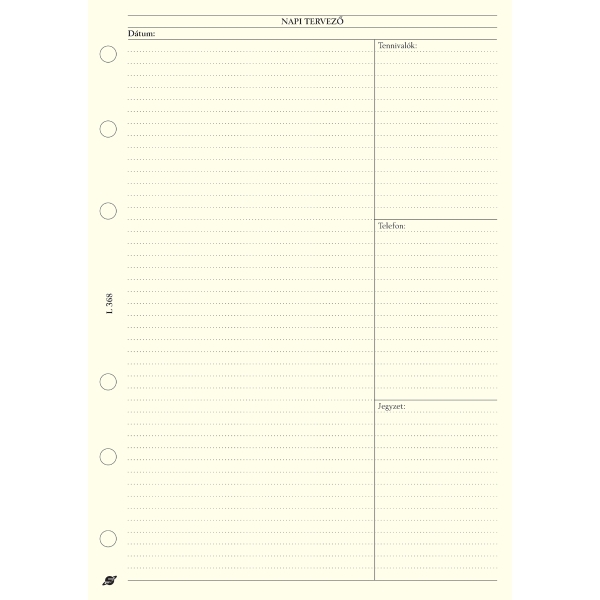 SATURNUS L368 BIANCO DAILY PLAN 146x210