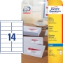 Avery Quick-Dry White Inkjet Labels 99.1 X 38.1Mm - Box Of 350