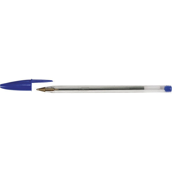 Bic Cristal ballpoint pen capped medium blue