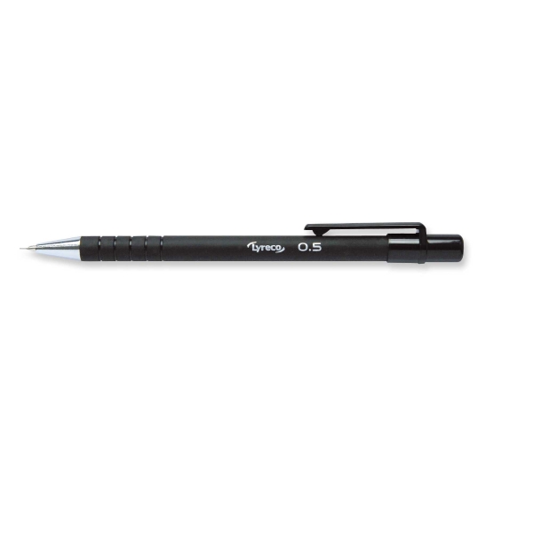 lyreco rubberized mechanical pencil 0,5 mm black barrel