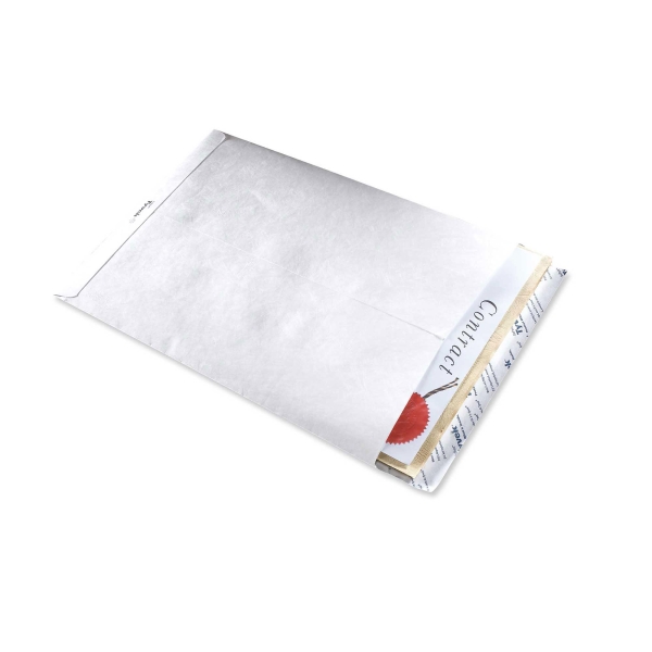 BOITE 50 POCHETTES STANDARD C4 TYVEK 229X324 54G BLANC INDECHIRABLES