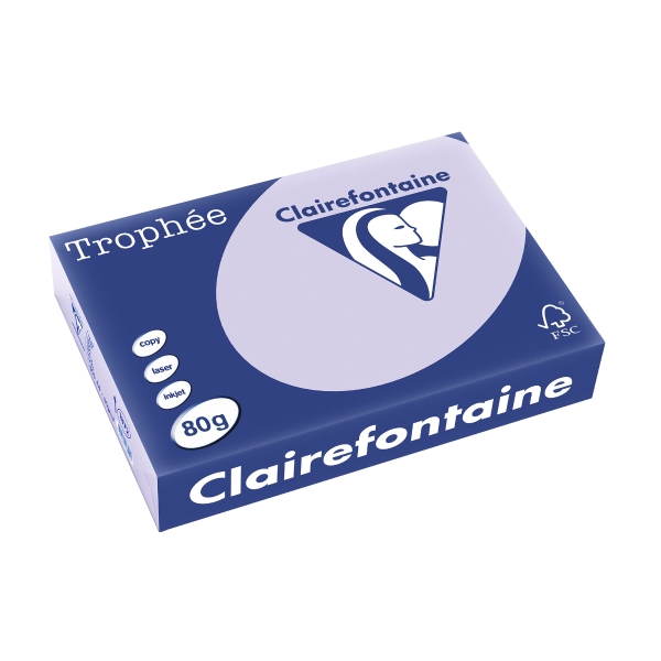 Clairefontaine Trophée 1872 coloured paper A4 80g lilac - pack of 500 sheets