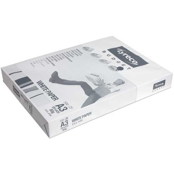 Kopierpapier Lyreco Budget A3, 80 g/m2, Box à 3x500 Blatt