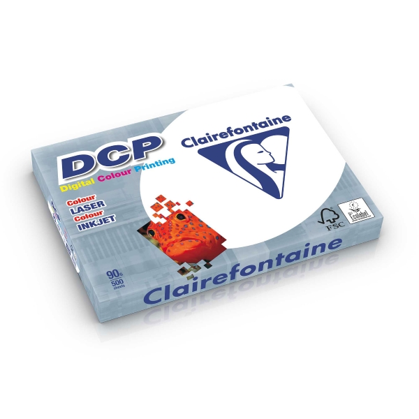 RAMETTE 500 FEUILLES DCP CLAIREFONTAINE 90G A4 BLANC FSC