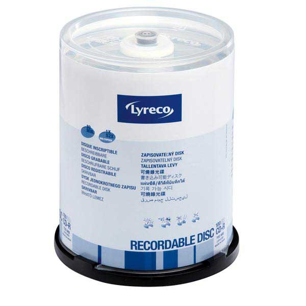 Lyreco CD-R 700MB (80min.) 52x speed spindle - pack of 100