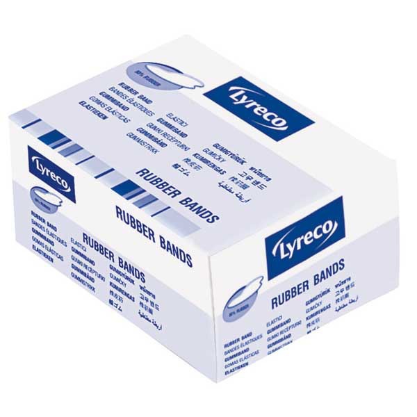 Lyreco rubber bands 2x120mm - box of 500 gram