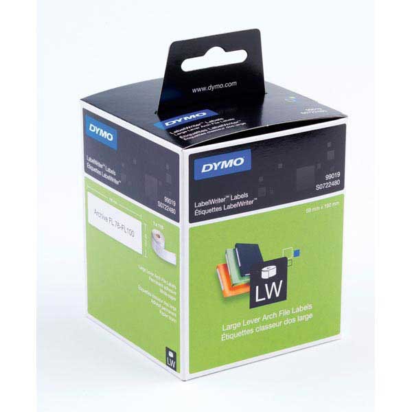 DYMO Lever Arch File Labels - 59 mm x 190 mm, Roll of 110 Easy-Peel Labels