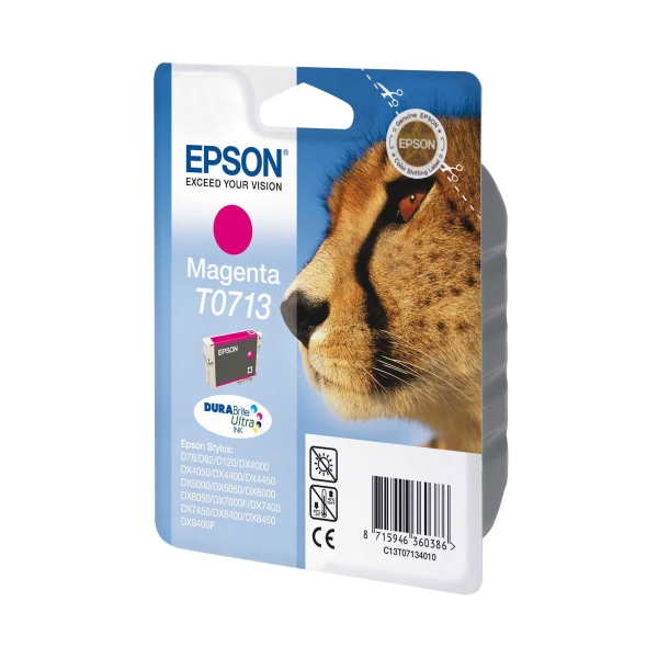 Epson T071340 ink cartridge red [5,5ml]