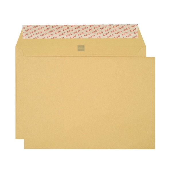 Envelope, Elco Kraft, C4, without window, 120 gm2, brown, Pack of 250 (34865)