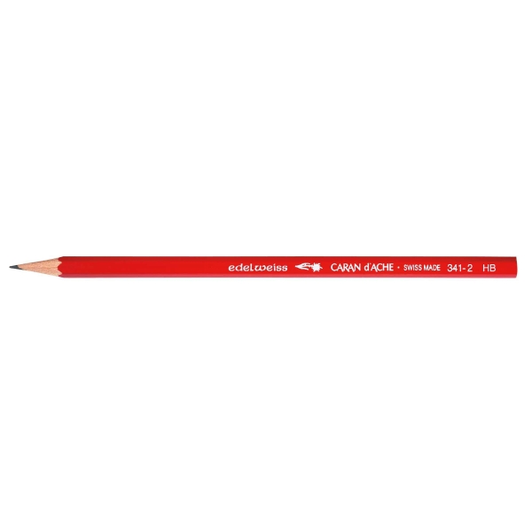 Bleistift Caran d'Ache 341-2, HB, rot, Packung à 12 Stück