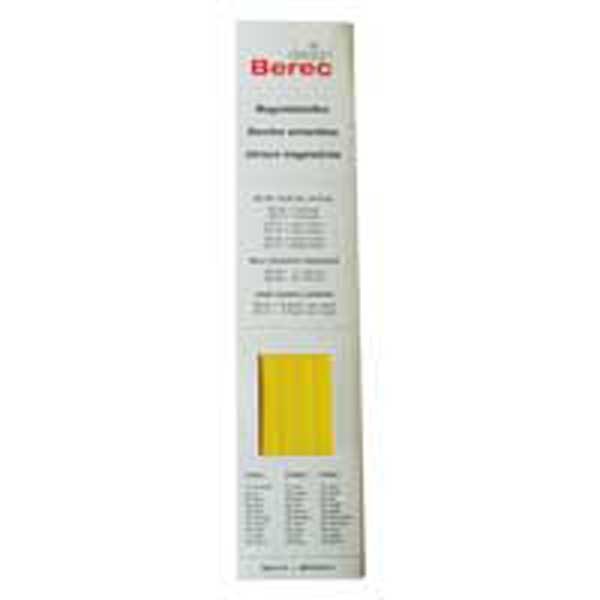 Strisce magnetiche Berec design 10x300 mm, giallo, confezione da 6 pz. (MS10)