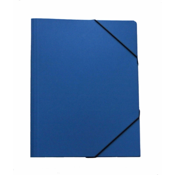 EROLA A4 TRANSFER FILE WITH FLAPS, LAMINATED FIBER BLUE (33299)