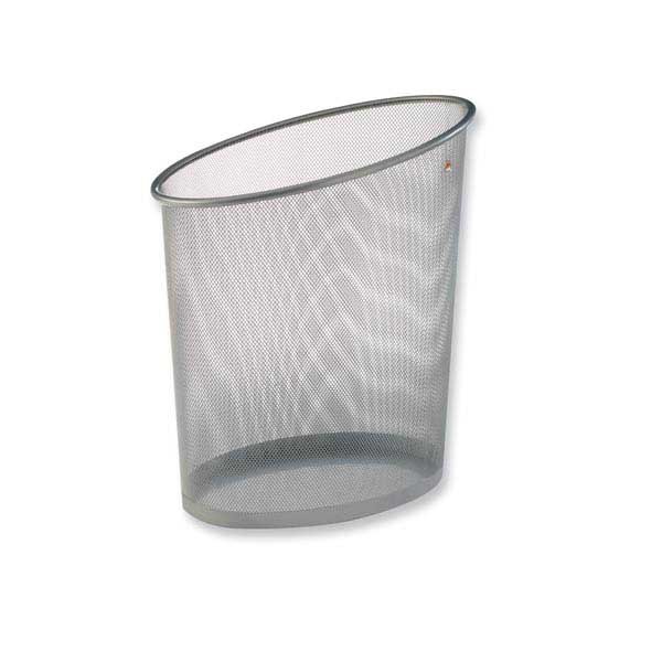 Papierkorb Alba Mesh, 20 l, Metall, silber