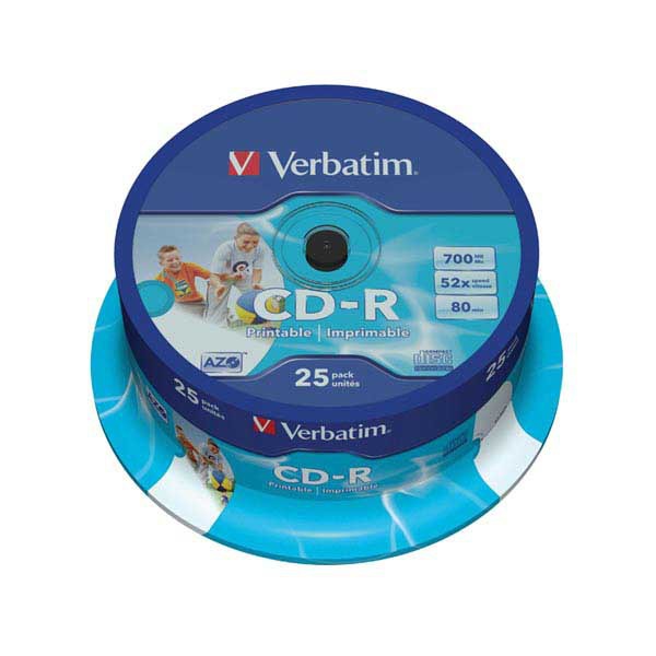 Verbatim CD-R 700MB (80min.) 52x speed printable spindle - pack of 25