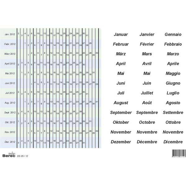 BEREC DS05-12 SET BAND DATÉE SEM 5 JOUR