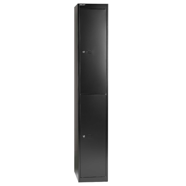 Armoire pour vestiaire Bisley, 2 ligne noir