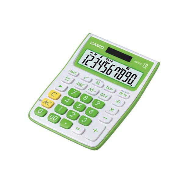 Calculatrice de poche Casio MS-10VC, vert