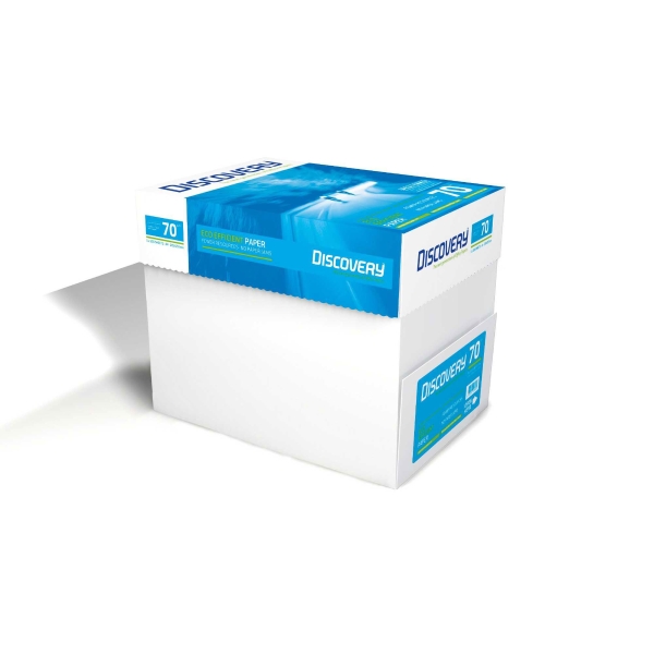 Discovery ecological white paper A4 70g - 1 box = 5 reams of 500 sheets