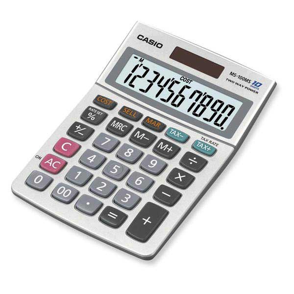 CASIO MS-100 MS  CALCULATOR 10 DIGITS