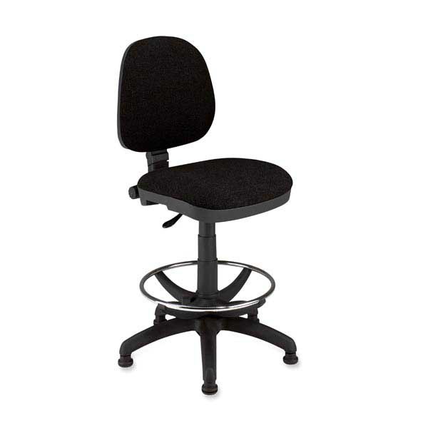 INTERSTUHL FABRIC DRAUGHTMANN'S CHAIR BLACK