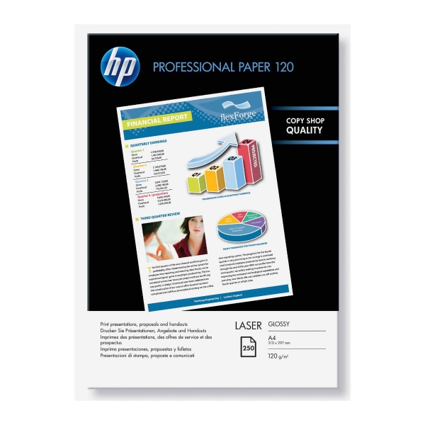 HP CG964A photo laser paper glossy A4 120g - pack of 250 sheets