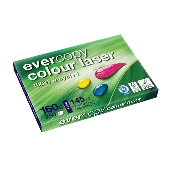 Farblaserpapier Evercopy Colour Laser A3, 160 g/m2, FSC, Packung à 250 Blatt