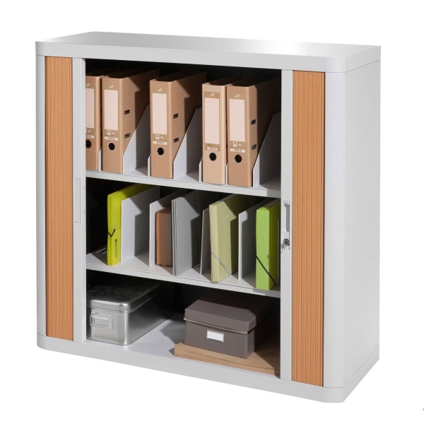 PAPERFLOW EASYOFFICE CUPBOARD 104,5 X 110 X 41,5CM GREY/BEECH