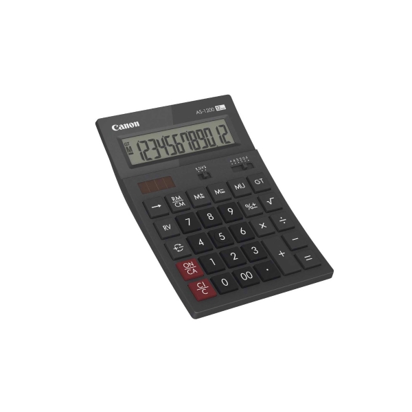 CALCULATRICE DE BUREAU CANON AS-1200 NOIRE 12 CHIFFRES