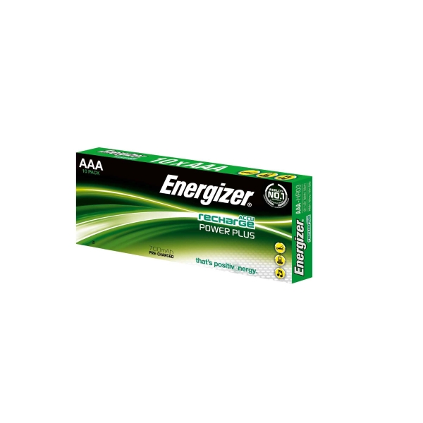 Batterien Energizer Rechargeable AAA, HR03/E92/AM4/Micro, 700 mAh, Pk. à 10 Stk.