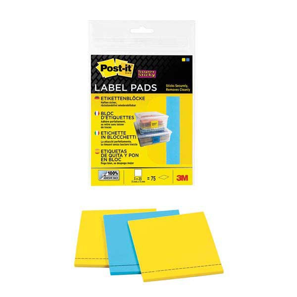 PAQ3 BLOCS DE 25 ETIQ POST-IT 73X73MM