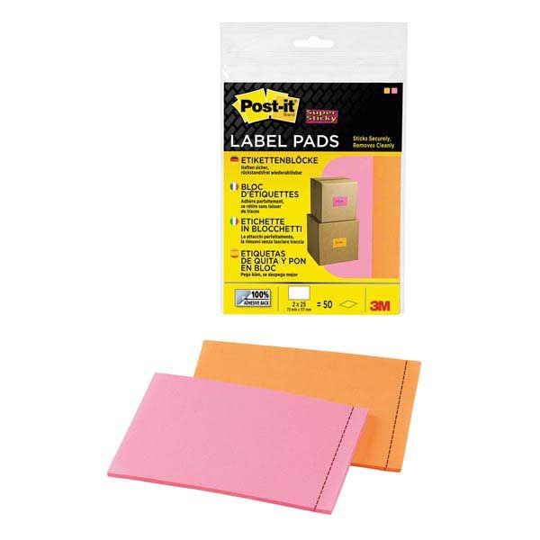 PAQ2 BLOCS DE 25 ETIQ POST-IT 73X117