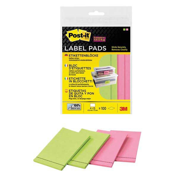 PAQ4 BLOCS DE 25 ETIQ POST-IT 47,6X73