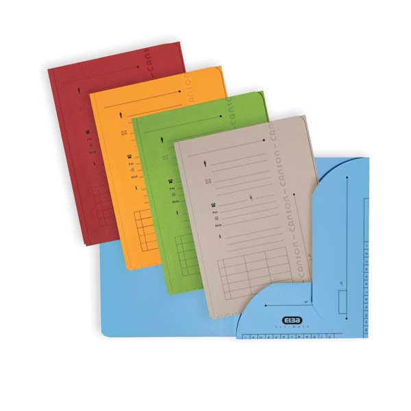 Elba inner folders with 2 flaps assorted colours - pack of 25