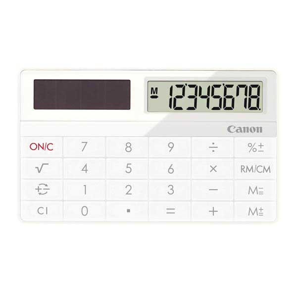 CALCULATRICE DE POCHE CANON X-MARK I CARD POCKET BLANC ECRANC LCD 1 LIGNE 34G