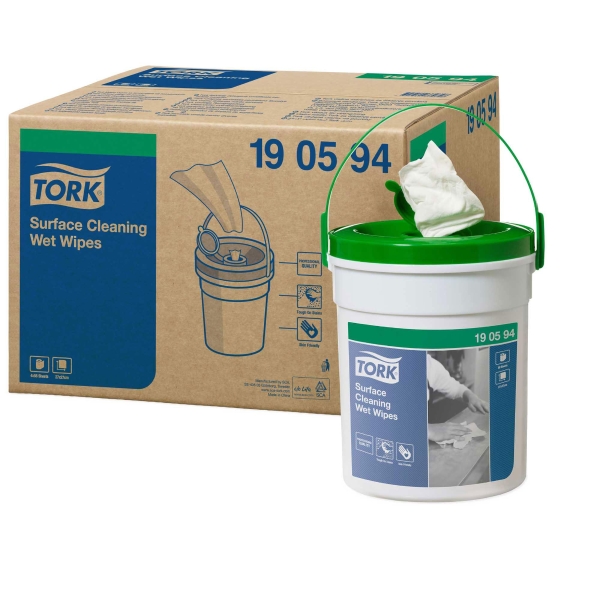 Tork Premium cleaning cloths in bucket - pack of 58