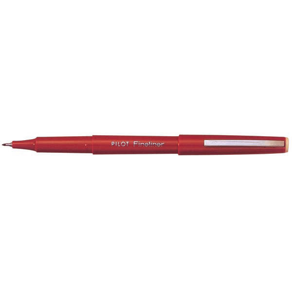 PILOT FINELINER POROUS TIP PEN, EXTRA-FINE POINT, RED