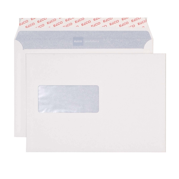 Elco Profutura envelope, C5, window on left, 100 gm2, white, Pack of 500 (32799)