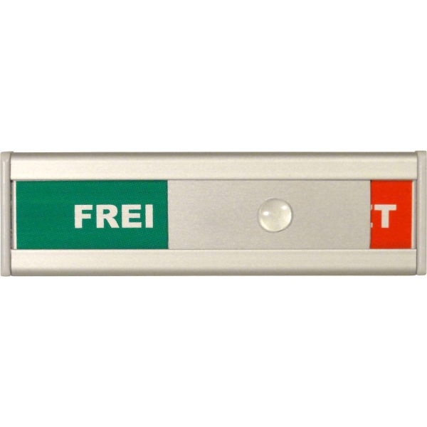 Türschild BoOffice, 105x31 mm, Frei/Besetzt, Aluminium