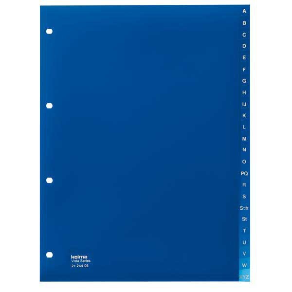 Register A4 Vista Index A-Z 24tlg., blau/transparent (2124405)