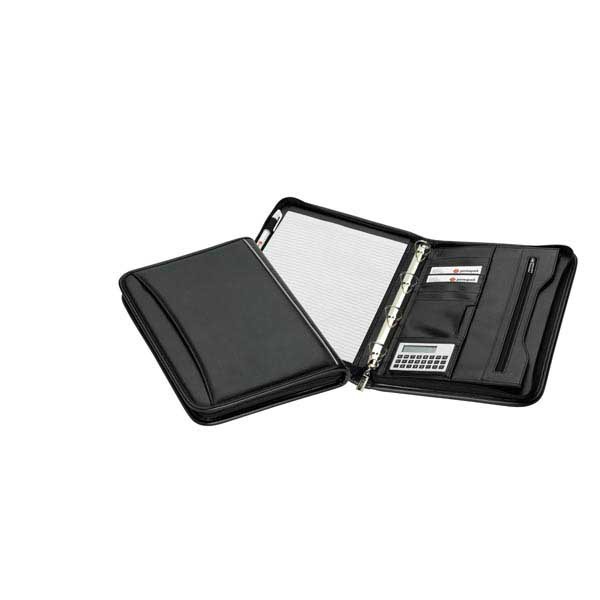 ROMA CONF FOLDER COMFORT W/ZIP A4 BLACK