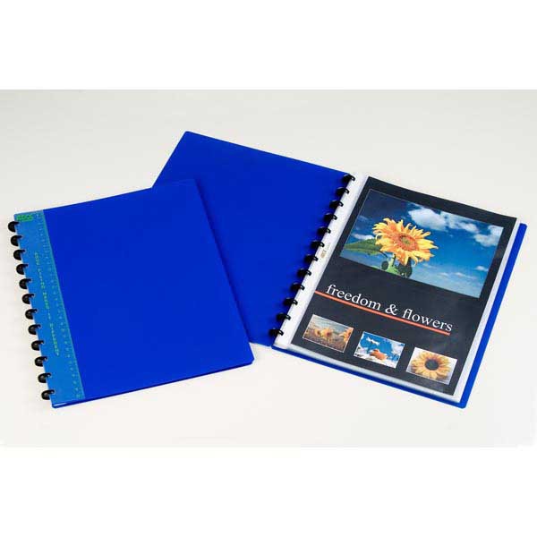 ADOC 5822 BINDEX DISPLAY BK 20POCK BLUE